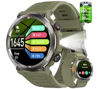 Reloj Inteligente Hombre, W50Pro Smartwatch Hombre con Llamadas Bluetooth, Reloj Inteligente con Linterna y Brújula,120+ Modos Deportivos, Impermeable IP68 Monitores de Actividad iOS Android