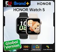 Reloj Inteligente HONOR Watch 5 Versión Global, Rastreo GPS Preciso, Escaneo Rápido de Salud, Pantalla Grande de 1.85 Pulgadas, Compatible con GPS, IP68 Gold