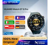 Reloj Inteligente HUAWEI Watch GT 6 Pro de 46 mm con GPS, Pantalla Táctil AMOLED de 1.47'', Ciclismo de Nivel Profesional, hasta 21 Días de Autonomía Titanium