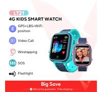 Reloj inteligente LT21 para niños, 4G, GPS, WIFI, llamada de vídeo, SOS, IP67, resistente al agua, Monitor de cámara, ubicación, reloj de teléfono pink Global version