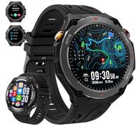 Reloj inteligente militar con GPS, presión/altitud/brújula, reloj inteligente resistente para hombres con batería extra grande de 650 mAh, contestar/hacer llamadas, más de 100 modos deportivos
