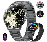 Reloj Inteligente Mujer 2025-7.99 mm Ultra-Delgado Elegante Fitness Watch con 1,43'' HD AMOLED Pantalla, Llamadas/IP68 Impermeable, 100+ Modos de Deporte, Salud de la Mujer para iOS Android