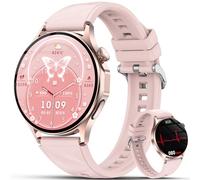 Reloj Inteligente Mujer con ECG+HRV/Presιón Arterιαl/Salud Femenina, 1.32" Smartwatch con Ácido Úrico, Lípidos Frecuencia Cardíaca, SpO2, Sueño Salud Watch Pulsómetro