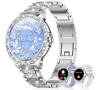 Reloj Inteligente Mujer con Llamada Diamond,1.32"Smartwatch Mujer con Multideporte,Seguimiento Menstrual Pulsómetro SpO2 Monitor Sueño 19 Modos Deportes Reproductor de Música para Android iOS
