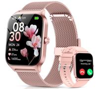 Reloj Inteligente Mujer con Llamadas Bluetooth Asistente IA, Whatsapp Notificaciones,1.85"Smartwatch Mujer con SpO2/Pulsómetro/Estrés/Monitor de Sueño,120+Modos Deportes para iPhone Android,2 Correas