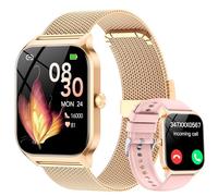 Reloj Inteligente Mujer con Llamadas y Voz de Al, Whatsapp Notificaciones,1.85" Smartwatch Mujer con SpO2/Pulsómetro/Monitor de Sueño,120+ Modos Deportes, IP68 Regalo para iPhone Android, Dual Straps