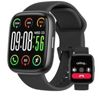 Reloj Inteligente Mujer Hombre con Alexa Integrado, Pantalla HD de 1,83" y Llamadas Bluetooth IP68 Smartwatch con SpO2 Sueño 100+ Modos Deportivos, Regalo Pulsera Actividad para Android iOS, Negro