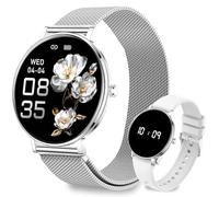 Reloj Inteligente Mujer Hombre,Pantalla AMOLED 1.32",Ultra Delgado 8mm,Batería 7 Días,IP68 Smartwatch con Llamadas BLE 5.3,Pulsómetro/Monitor de Sueño/Podómetro,Smart Watches para Android/iOS