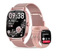Reloj Inteligente Mujer,Respuesta/Realización Llamadas,Pantalla Ultra Nítida 1.85''HD,Monitor Fitness Tracker Frecuencia Cardíaca,Sueño/SpO2,Compatible IOS/Android,120+Modos Deportivos,IP68 y 2Correas