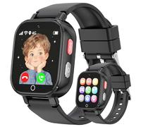Reloj Inteligente Niño 4G Llamadas, Smartwatch Niños con GPS Telefono Videollamada SOS Chat de Voz Modo Clase Cámara Cronómetro Podómetro Calculadora, Reloj Infantil Niño Niña de 4 a 12 Años, Negro