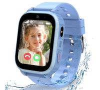 Reloj Inteligente Niño 4G, Reloj GPS Niños Localizador y Llamadas, Smartwatch Niños con Telefón IP68 Videollamada Chat de Voz SOS Juego Cámara Modo Clase Despertador, Regalo para Niños 3 -12 Años