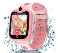 Reloj Inteligente Niño 4G, Smartwatch Niños con Videollamada, Reloj GPS Niños Localizador y Llamadas SOS Chat SMS Juego Cámara Despertador Impermeable Modo Clase,Relojcon Tarjeta SIM Regalo Niña Niño