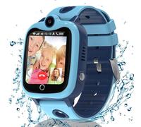 Reloj Inteligente Niño 4G, Smartwatch Niños con Videollamada, Reloj GPS Niños Localizador y Llamadas SOS Chat SMS Juego Cámara Despertador Impermeable Modo Clase,Relojcon Tarjeta SIM Regalo Niña Niño