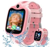 Reloj Inteligente Niño 4G, Smartwatch Niños GPS y Llamadas, Reloj GPS Niños Localizador y Llamadas Videollamada Teléfono SOS Chat Despertador Juego IP68 Impermeable, RelojNiños Regalo para 4-12 Años