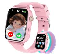 Reloj Inteligente Niño con GPS y Llamadas, 4G Smartwatch Niños Niña con Telefono, SOS, Chat de Voz, Videollamada, Modo Clase, Cámara, Podómetro, Reloj Infantil Niño Niña de 4 a 10 11 12 Años, Rosa