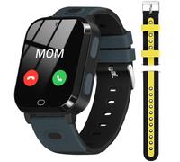 Reloj Inteligente Niño GPS, 4G Teléfono, Impermeable, Smartwatch SOS, Videollamada Llamar, Chat en Línea, Cámara, Podómetro, Despertador, Smart Watch Kid para Niños y Niñas 4 a 12 Años (Negro)
