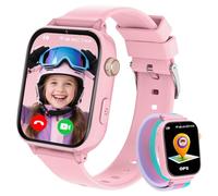 Reloj Inteligente Niño GPS y Llamadas, 4G Smartwatch Niños Niñas con Telefono, SOS, Chat de Voz, Videollamada, Modo Clase, Cámara, Podómetro, Reloj Llamadas Niños Niña Infantil de 4 a 12 Años, Rosa