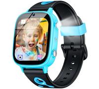 Reloj Inteligente Niños Smartwatch con Audiolibros - 1.8" IPS Smart Watch Niña con Aprendizaje 26 Juegos IP68 Impermeable Linterna Cámara Reproductor MP3 Regalo Cumpleaños Navideño para Niños Niñas