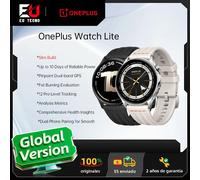 Reloj inteligente OnePlus Watch Lite, pantalla de 1,46 pulgadas, 59 g, 10 días de autonomía fiable, monitorización de la frecuencia cardíaca y del oxígeno en sangre. Silver Steel