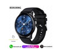 Reloj inteligente original de silicona negra con llamadas, NFC, resistente al agua, deportivo, multifunción, Bluetooth,