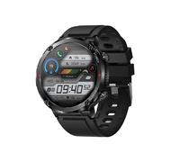 Reloj inteligente, pantalla redonda de alta definici?n de 1,6 pulgadas, bater?a de 600 mAh, modo de espera de larga duraci?n de 30 d?as, Negro