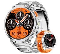 Reloj inteligente para hombre con 1,85 pulgadas, pantalla grande, LED, lámpara de 730 mAh, reloj inteligente con 120 modos deportivos, 24/7 monitor de frecuencia cardíaca y sueño, IP68 impermeable