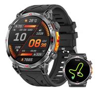 Reloj inteligente para hombre con GPS, brújula, llamada Bluetooth, pantalla de 1,56 pulgadas, reloj de fitness con 107 modos de deporte, reloj deportivo para iOS/Android, esfera AI, IP68 resistente al