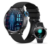 Reloj inteligente para hombre y mujer con análisis de ritmo cardíaco y parcela de Lorenza, visualización HRV, 70 modos deportivos, llamadas Bluetooth, 1,43 pulgadas AMOLED, gestión del estrés, monitor