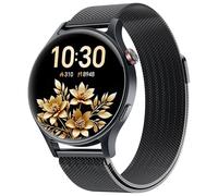 Reloj inteligente para hombre y mujer, con llamada, 1,32 pulgadas, AMOLED Smartwatch para mujer, función de visualización, 120 modos deportivos, frecuencia cardíaca, sueño, SpO2, reloj de fitness