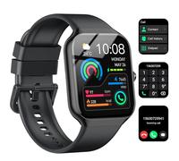 Reloj inteligente para hombres y mujeres, contestar/hacer llamadas, pantalla táctil HD de 1.97 pulgadas, reloj de fitness con monitor de frecuencia cardíaca/sueño/contador de pasos, más de 113