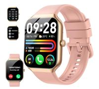 Reloj inteligente para hombres y mujeres, contestar/hacer llamadas, reloj de fitness de 1.97 pulgadas, monitor de actividad física con monitor de frecuencia cardíaca, contador de pasos, más de 110