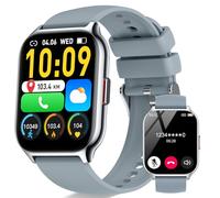 Reloj inteligente para hombres y mujeres, contestar/hacer llamadas, reloj inteligente con pantalla táctil HD de 2.01 pulgadas, monitor de frecuencia cardíaca/SpO2/sueño, más de 100 rastreadores de