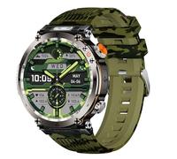 Reloj Inteligente para Hombres Y Mujeres, Reloj De Fitness,Resistente Al Agua, Llamadas Bluetooth, Pantalla Grande De 1,7 Pulgadas,para Android iOS Camouflage Green