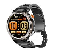 Reloj Inteligente para Hombres Y Mujeres, Reloj De Fitness,Resistente Al Agua, Llamadas Bluetooth, Pantalla Grande De 1,7 Pulgadas,para Android iOS Black Steel