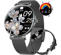 Reloj Inteligente Para Mujer, 1,43" HD AMOLED Smartwatch Con Android iOS, Llamada Bluetooth, Salud Femenina/100+ Modos Deportivos, 100+ Diales, Recordatorio De Mensaje, 5ATM Sellado, Memoria De 128 MB