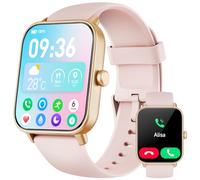 Reloj inteligente para mujer con función telefónica y Alexa, 1,8 pulgadas, monitor de frecuencia cardíaca, SpO2, sueño y estrés