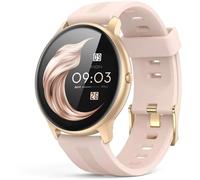 Reloj inteligente para mujer IP68 oro rosa cardio podómetro iOS Android