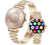 Reloj inteligente para mujer, pantalla a color de 1.25 pulgadas, IP67, impermeable, rastreador de actividad física con monitor de frecuencia cardíaca, sueño, podómetro, para teléfonos Android e iOS