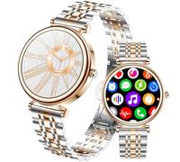 Reloj inteligente para mujer, pantalla a color de 1.25 pulgadas, IP67, impermeable, rastreador de actividad física con monitor de frecuencia cardíaca, sueño, podómetro, para teléfonos Android e iOS