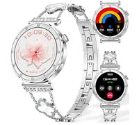 Reloj inteligente para mujer, pantalla AMOLED HD de 1.2 pulgadas, rastreador de fitness con monitor de frecuencia cardíaca/sueño, llamada Bluetooth, IP67 impermeable, compatible con iOS y Android