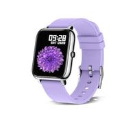 Reloj inteligente para mujer, podómetro, monitor de frecuencia cardíaca y presión arterial, reloj inteligente para hombre, morado