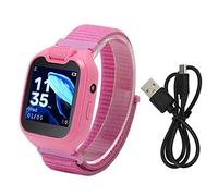 Reloj Inteligente para Niños, Cámara IP67 para Selfie con Reloj Inteligente para Niños a Prueba de Agua para el Aula (Rosa)