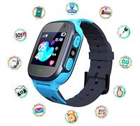 Reloj inteligente para niños con rastreador LBS, reloj inteligente con juegos de rompecabezas, reproductor de música, reloj despertador, linterna, pantalla táctil HD, SOS antipérdida, juego de