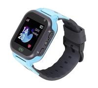 Reloj Inteligente para Niños, Rastreador GPS 2G, Reloj Inteligente para Niños con SOS, SMS, Llamada de 2 Vías, Linterna, Modo de Aula, Reloj de Pulsera con Pantalla Táctil a (Azul)