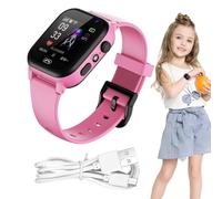 Reloj Inteligente para Niños - Reloj Digital Multifuncional | Secure Kid GPS Tracker Watch Teléfono | Relloj Inteligente Recargable para Niños Pra La Comunicación, El Seguimiento De Segurida