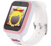 Reloj inteligente para niños Technaxx con filtros de cámara que incluyen los personajes de Bibi y Tina, reloj despertador, juegos, de conteo de pasos - Pantalla de - Edad 4 - 10 (Rosa)