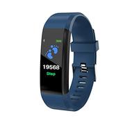 Reloj inteligente, pulsera de frecuencia cardíaca, presión arterial, pulsera inteligente con Bluetooth, para Fitbit (azul)