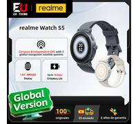 realme Watch S5 Smartwatch, Pantalla AMOLED de 1,43", GPS Independiente, batería de 20 días, 110 Modos Deportivos, 5ATM, versión Bluetooth 5.4, monitoreo de Salud, Ligero y cómodo, Rock Grey