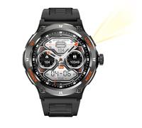 Reloj Inteligente, Reloj Inteligente con Pantalla Táctil de 1,53 Pulgadas, Brújula Integrada, Más de 100 Modos Deportivos, Bluetooth 5.3, Linterna, Resistente Al Agua, para (Black)