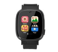 Reloj Inteligente, Reloj Inteligente para Niños, Grabación de Vídeo, Cámara de Alta Definición IP67, Resistente Al Agua para Viajes (BLACK)